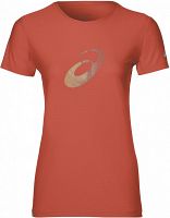 Asics Graphic Short Sleeve Top Red